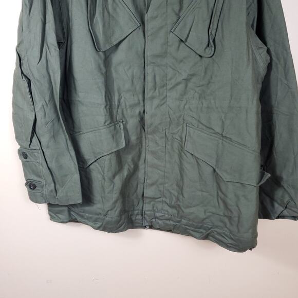 Vintage KL Army Surplus Green Cotton Utility Jacket Size M - Picture 3 of 11